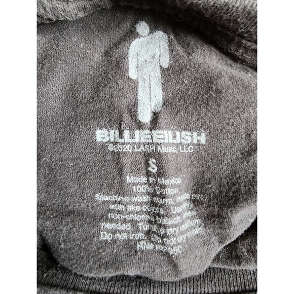 Billie Eilish T-Shirt Size Small Black Pop Alternative Band - Picture 6 of 6